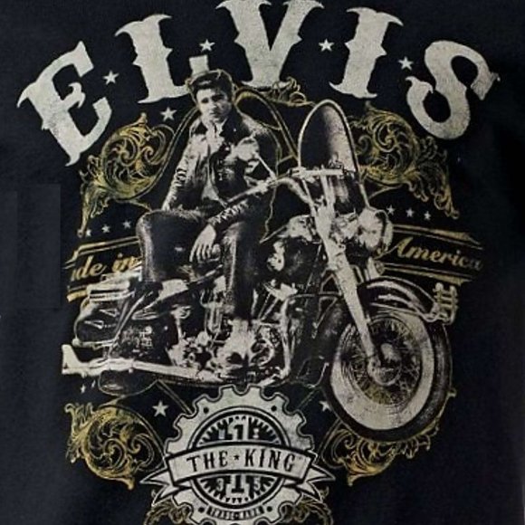 Elvis Presley The King rock T-Shirt 2XLT B&T NWT - Picture 2 of 2